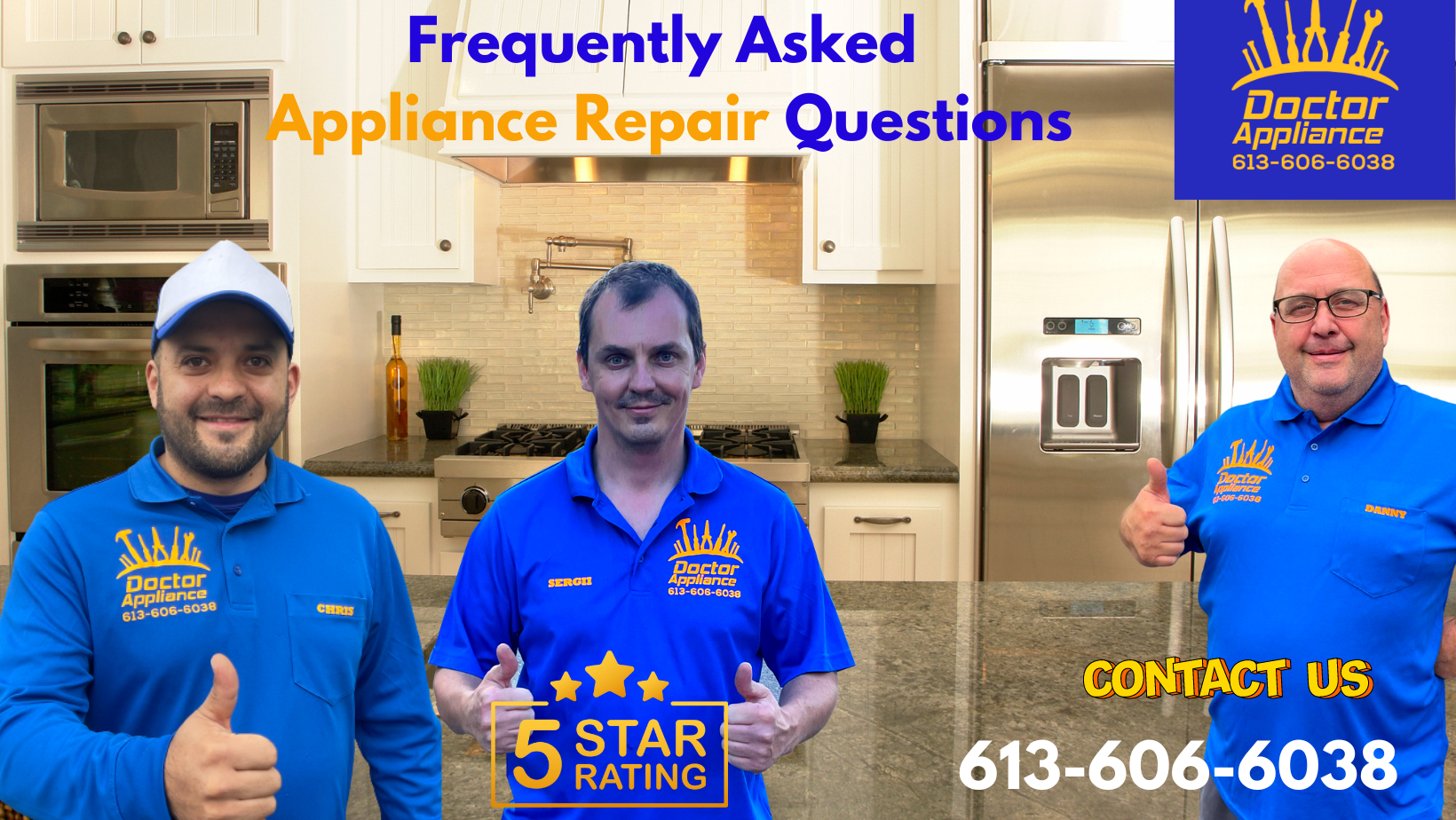 FAQ appliance repair technician near me questions